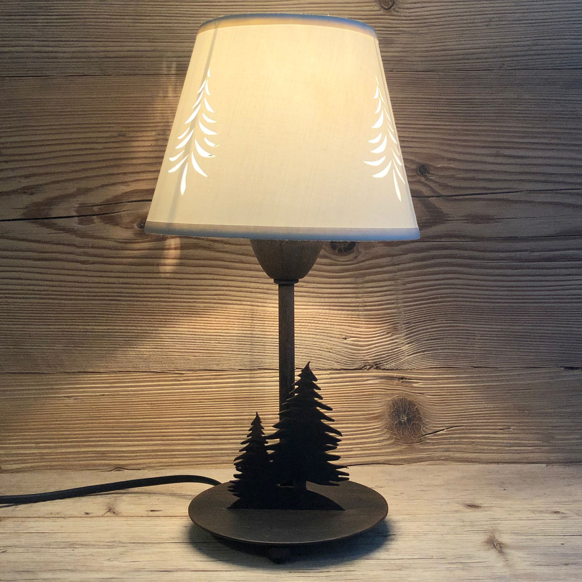 Lampade da montagna - abatjour Chamonix da comodino decoro pini