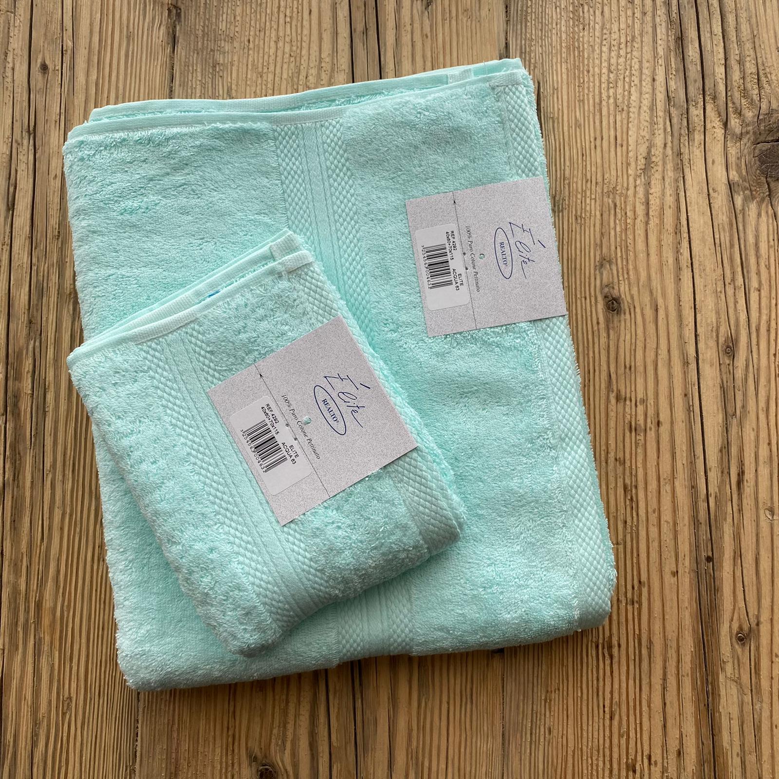 Asciugamani di spugna di cotone - Elite Realto - acqua