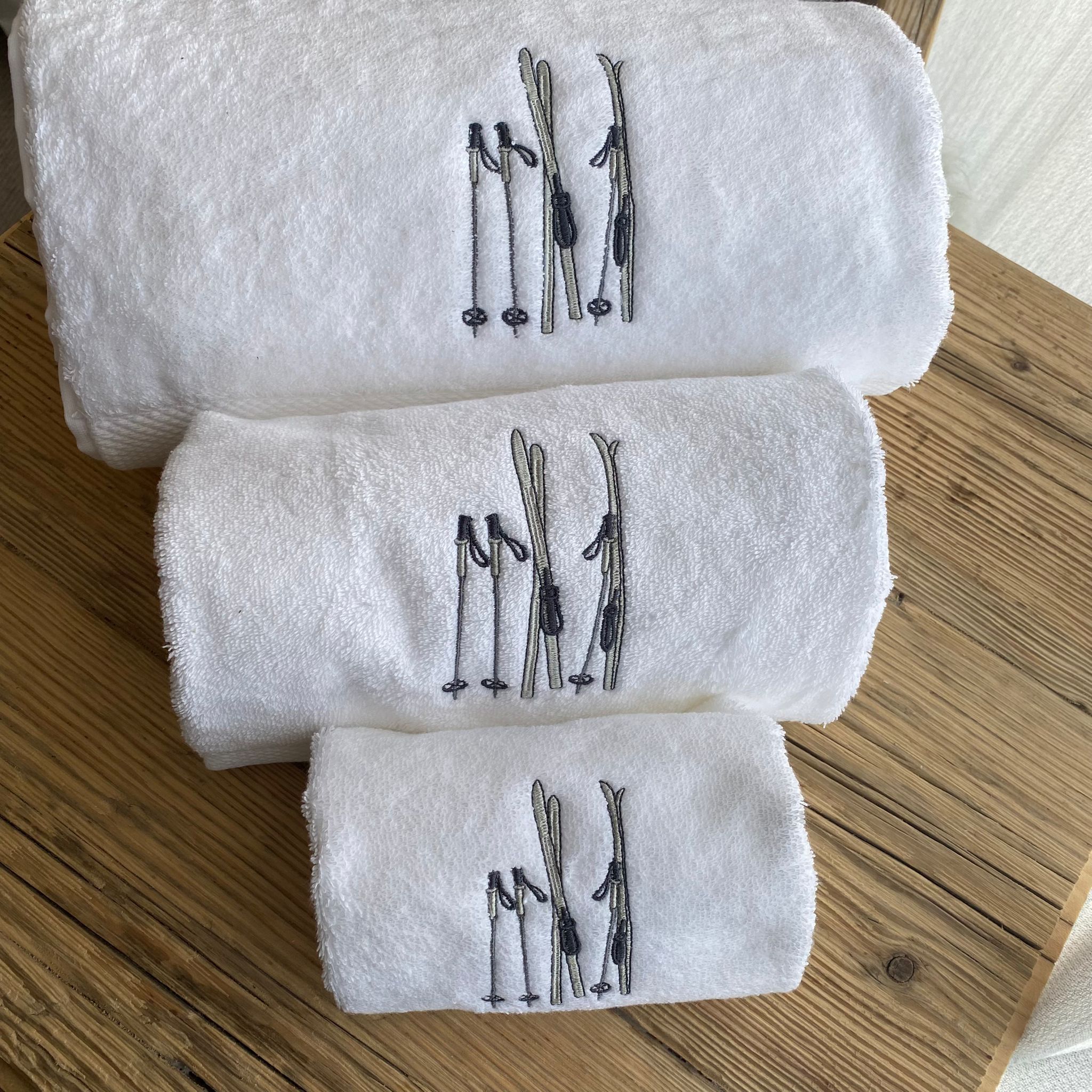 Asciugamani da montagna - asciugamani ricamati isere